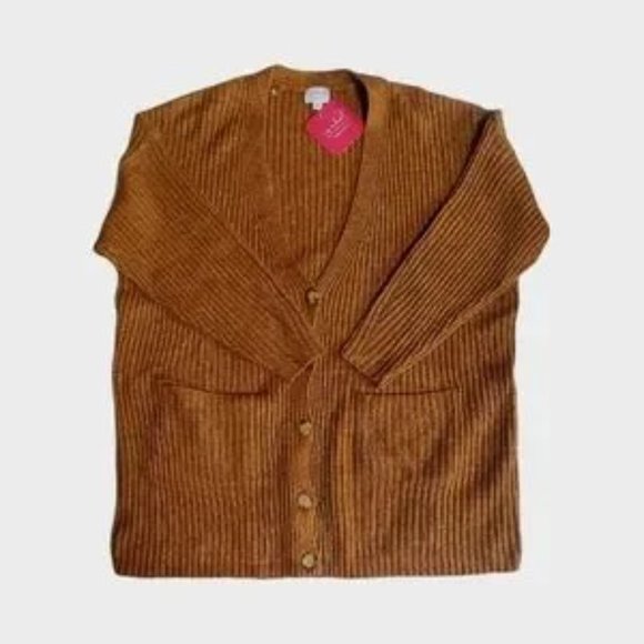 Versatile Long Button-Down Maternity Cardigan - Picture 4 of 4